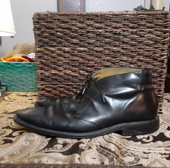 Mens black Cole Haan leather boots main image 5